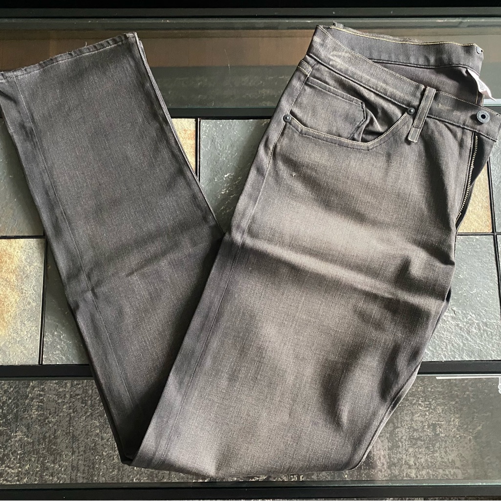 Rogan Selvedge Denim Straight Leg Usa 32 Gray/Brown Jeans